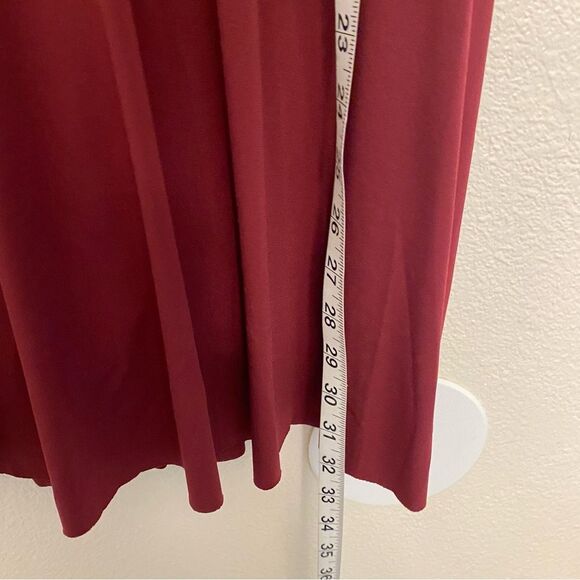 WEISSMAN Dance Costume burgundy red stretch Backing Down 11314 MA-Medium adult - Picture 9 of 11